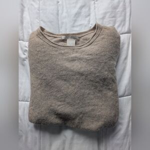 Joan Vass 100% Cashmere Crew Neck Sweater